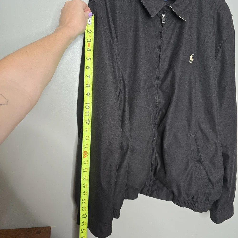 POLO RALPH LAUREN Men's Black Bi Swing Golf Jacket Windbreaker XXL 2XL Full Zip